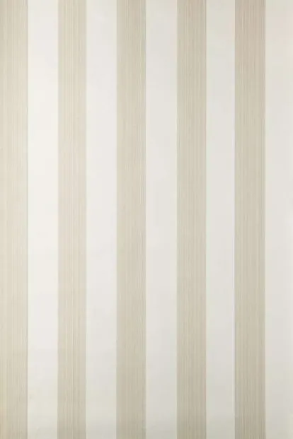 Farrow & Ball Wallpaper Five Over Stripe BP612 Stone / Cream