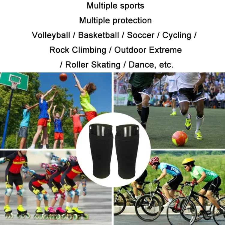 Football Shin Pads   Socks Sports Protective Equipment, Color: Black (M)