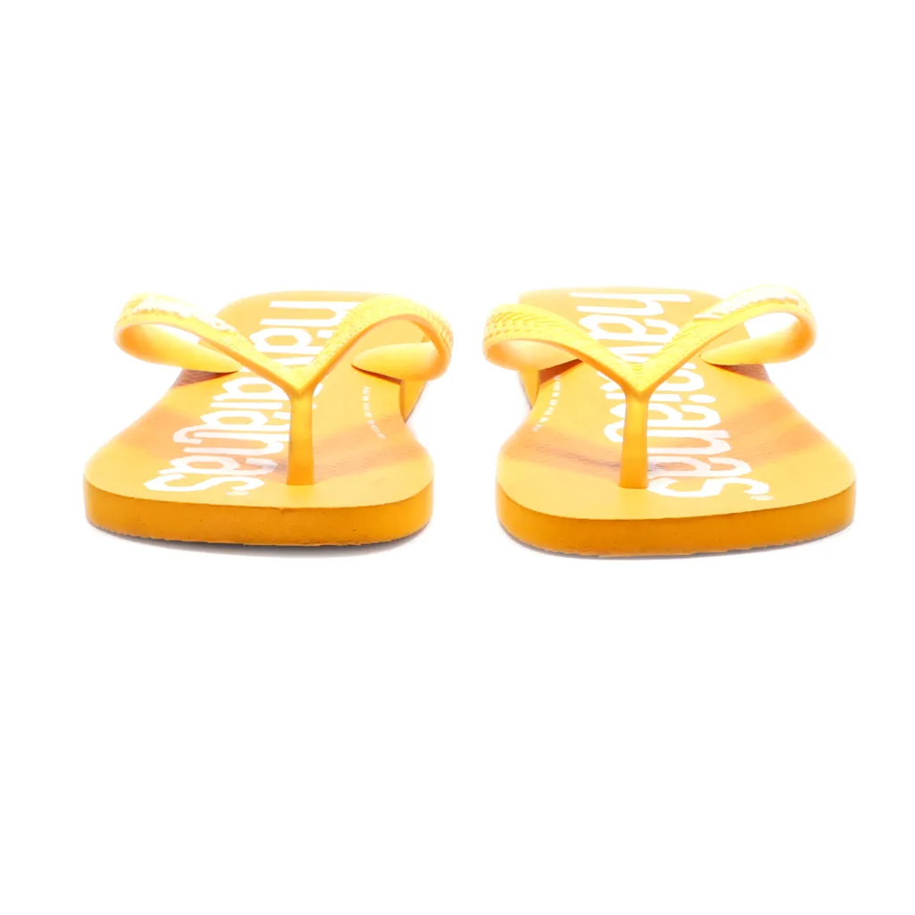 Havaianas Logomania Slippers Rubber Orange Colour For Men