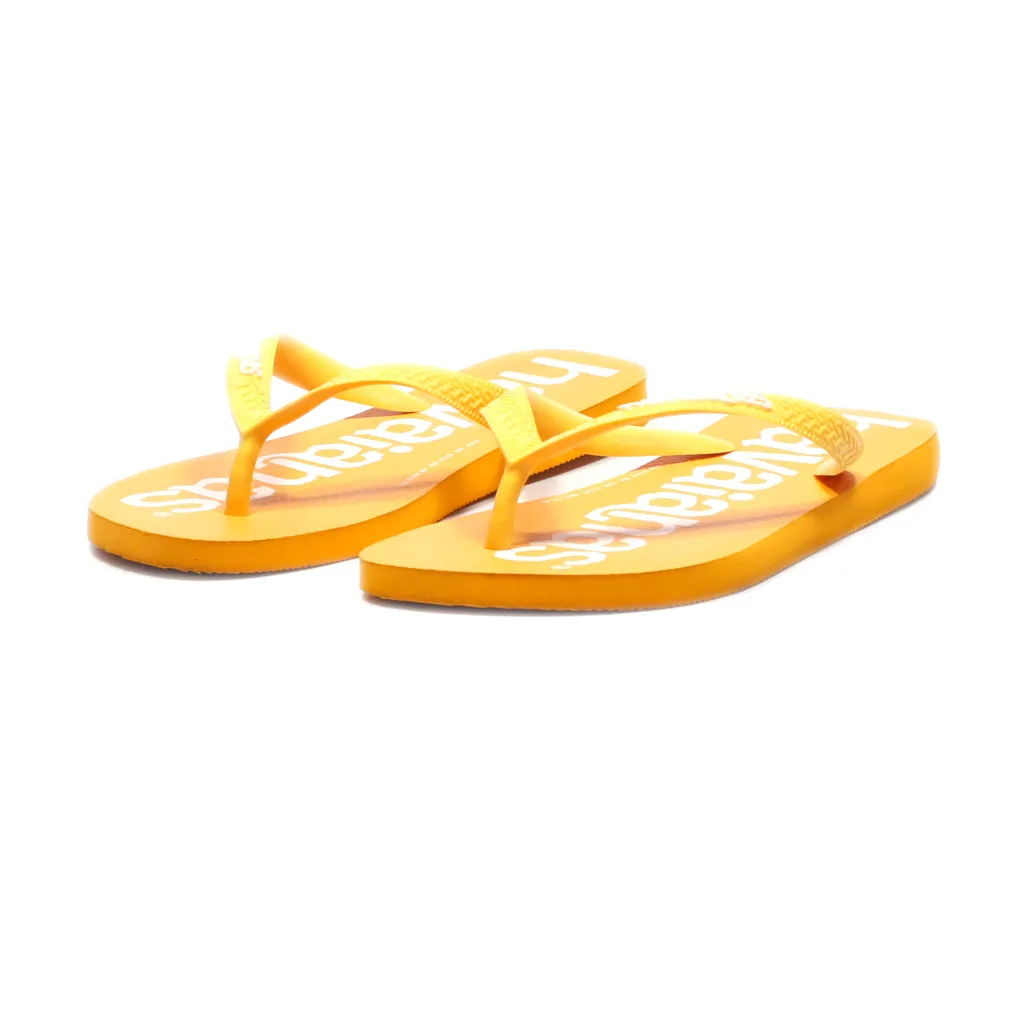 Havaianas Logomania Slippers Rubber Orange Colour For Men
