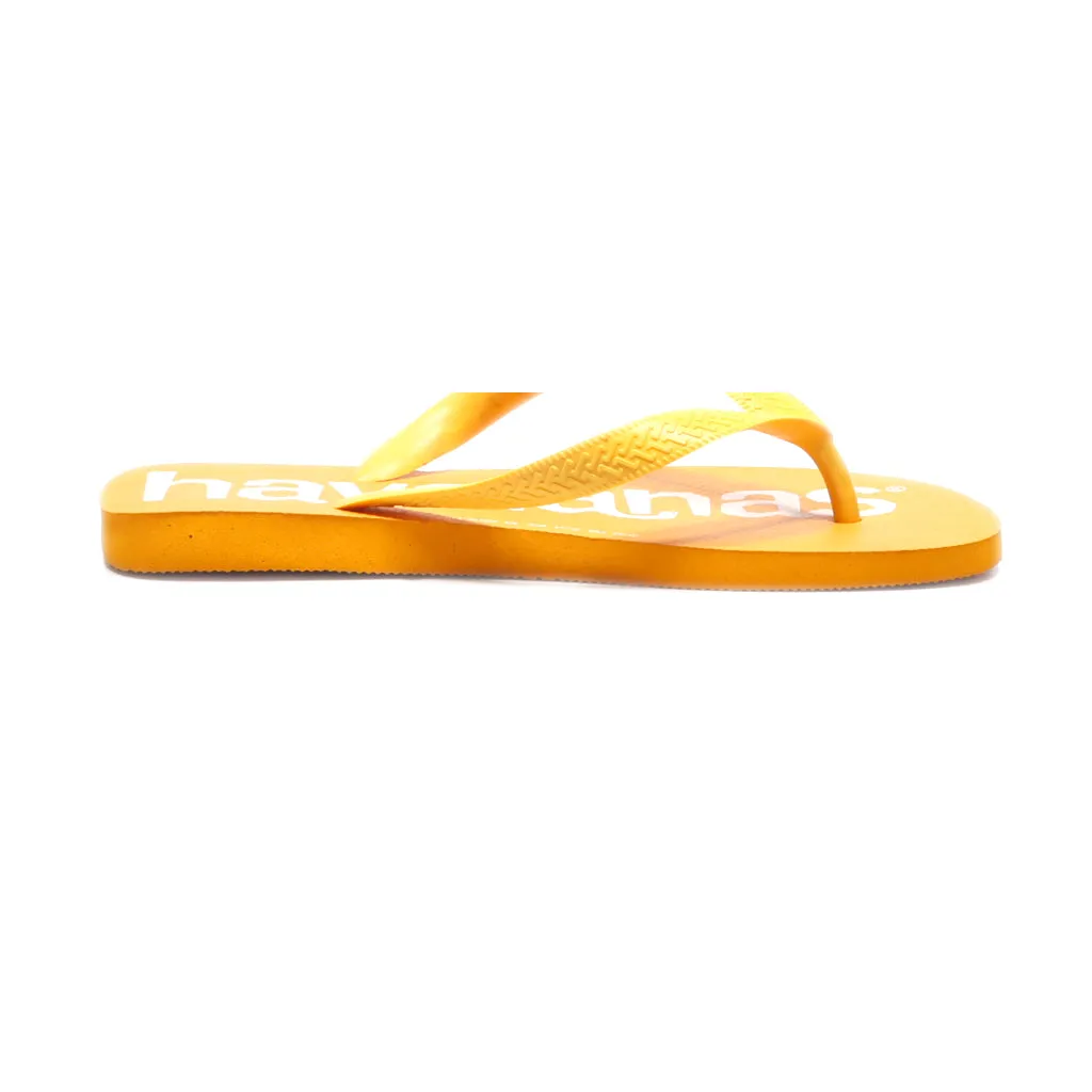 Havaianas Logomania Slippers Rubber Orange Colour For Men