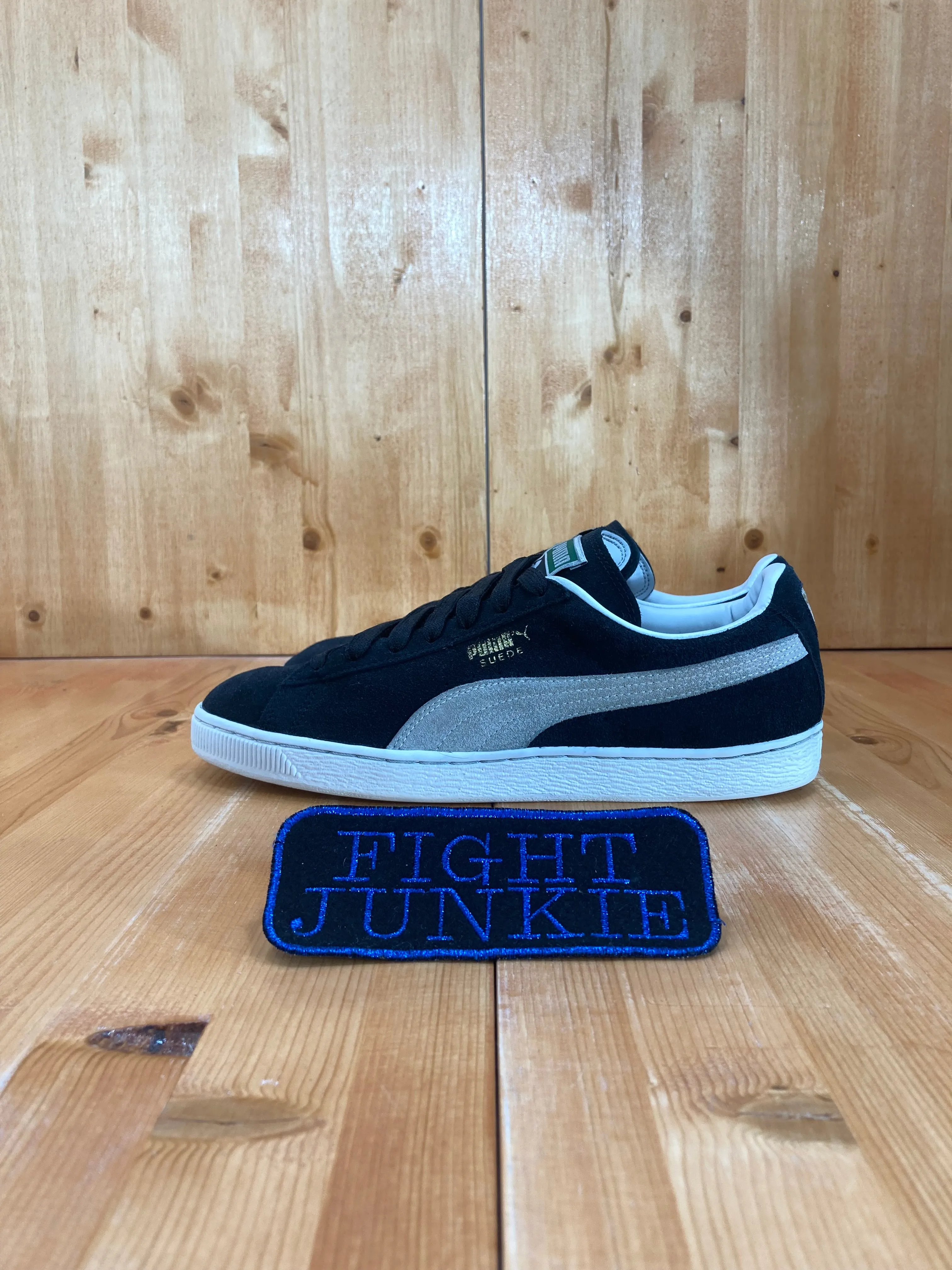 PUMA SUEDE CLASSIC ECO Men Size 10 Shoes Sneakers Black & White 352634-03