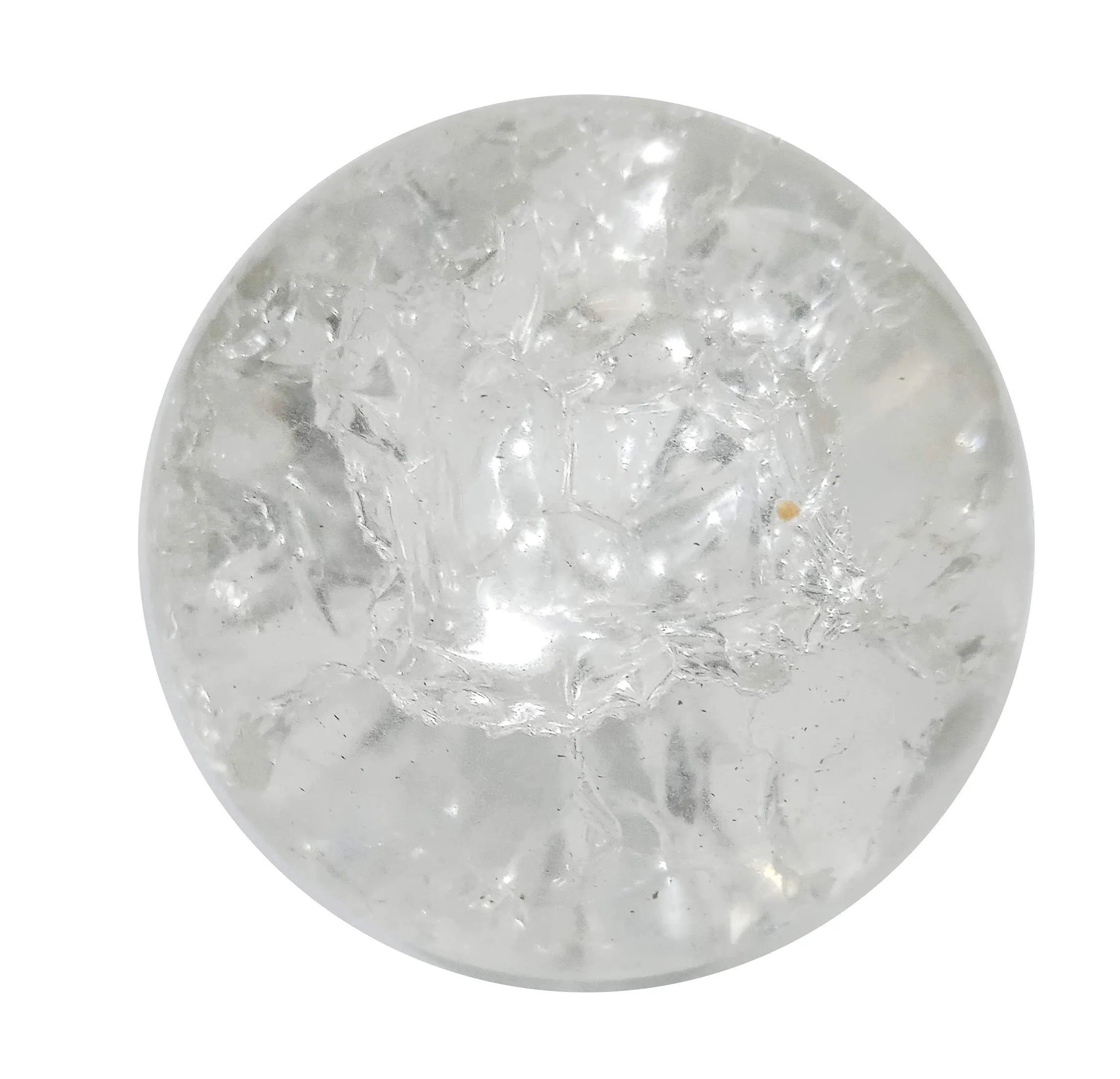 Purpledip Resin Crystal Ball for Indoor Water Fountains, Clear, 2 Inches (10503)